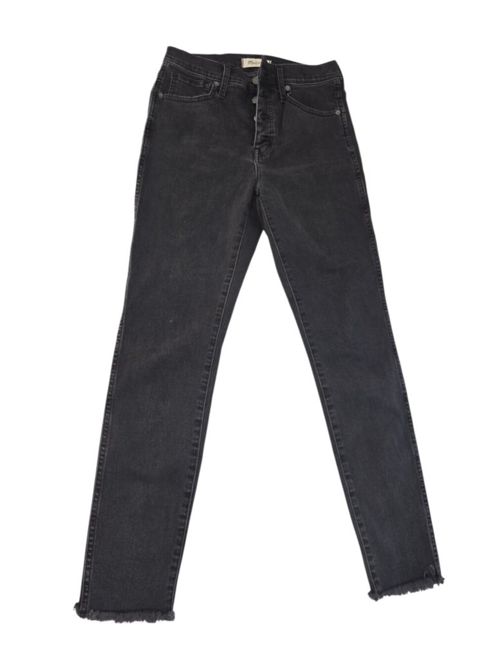 Madewell black denim classic straight jeans women's size 28
